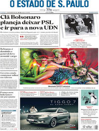 Capa do jornal Estadão 17/02/2019