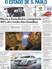 Capa do jornal Estadão 24/03/2019