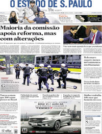 Capa do jornal Estadão 27/04/2019