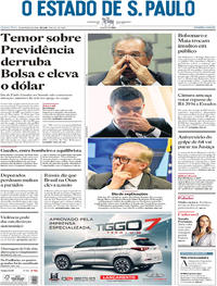 Capa do jornal Estadão 28/03/2019