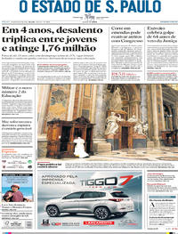 Capa do jornal Estadão 30/03/2019