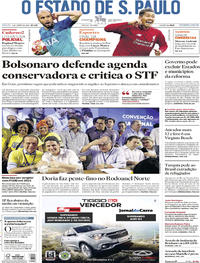 Capa do jornal Estadão 01/06/2019