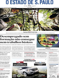 Capa do jornal Estadão 02/06/2019