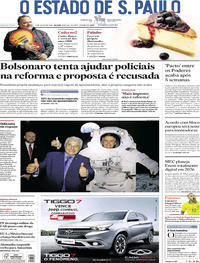 Capa do jornal Estadão 04/07/2019