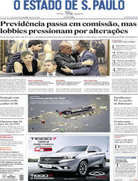 Capa do jornal Estadão 05/07/2019