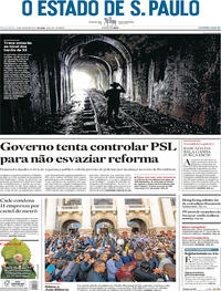 Capa do jornal Estadão 09/07/2019