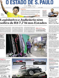 Capa do jornal Estadão 10/06/2019