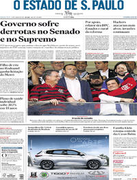 Capa do jornal Estadão 13/06/2019