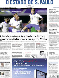 Capa do jornal Estadão 15/06/2019
