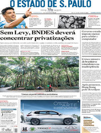 Capa do jornal Estadão 17/06/2019