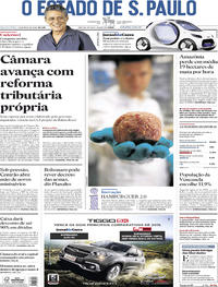 Capa do jornal Estadão 22/05/2019