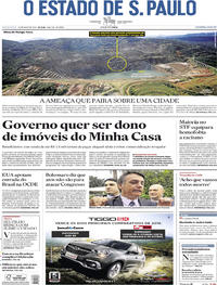 Capa do jornal Estadão 24/05/2019
