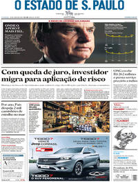 Capa do jornal Estadão 30/06/2019