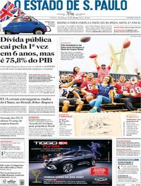 Capa do jornal Estadão 01/02/2020