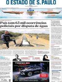 Capa do jornal Estadão 02/02/2020