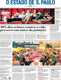 Capa do jornal Estadão 02/03/2020