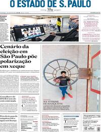 Capa do jornal Estadão 02/08/2020