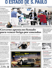 Capa do jornal Estadão 03/03/2020