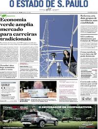 Capa do jornal Estadão 03/09/2020