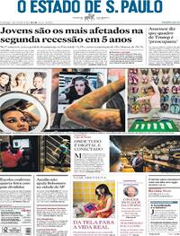 Capa do jornal Estadão 04/10/2020