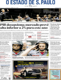 Capa do jornal Estadão 05/03/2020