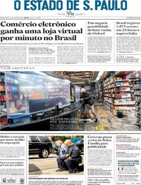 Capa do jornal Estadão 05/06/2020