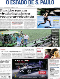 Capa do jornal Estadão 09/02/2020