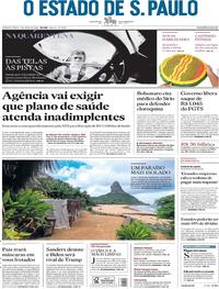 Capa do jornal Estadão 09/04/2020