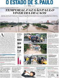 Capa do jornal Estadão 11/02/2020