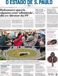 Capa do jornal Estadão 12/05/2020