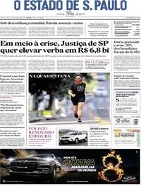 Capa do jornal Estadão 12/08/2020