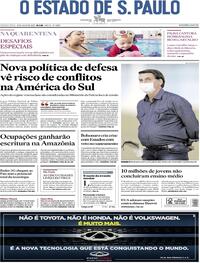 Capa do jornal Estadão 16/07/2020