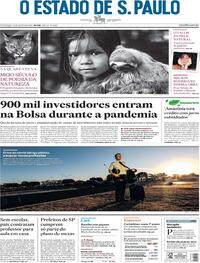 Capa do jornal Estadão 16/08/2020