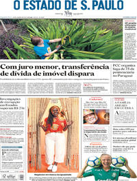 Capa do jornal Estadão 20/01/2020