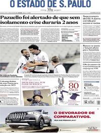 Capa do jornal Estadão 23/07/2020