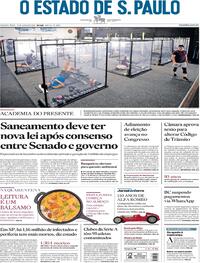 Capa do jornal Estadão 24/06/2020
