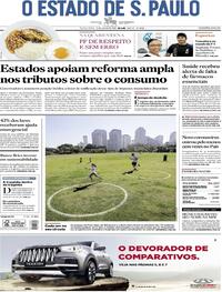 Capa do jornal Estadão 24/07/2020