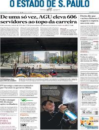 Capa do jornal Estadão 24/09/2020