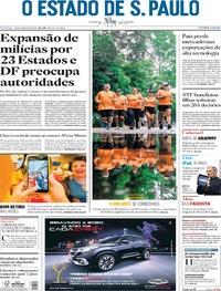 Capa do jornal Estadão 26/01/2020