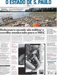 Capa do jornal Estadão 26/06/2020
