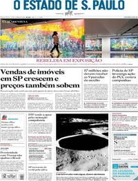 Capa do jornal Estadão 27/10/2020
