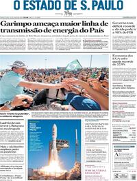 Capa do jornal Estadão 31/07/2020