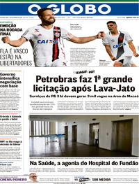 Capa do jornal O Globo 04/12/2017