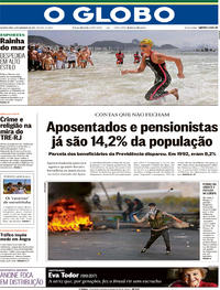 Capa do jornal O Globo 11/12/2017