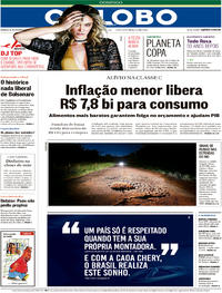 Capa do jornal O Globo 19/11/2017