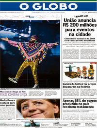 Capa do jornal O Globo 25/09/2017