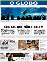 Capa O Globo 26/07/2017