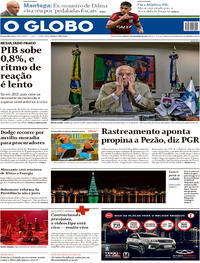 Capa do jornal O Globo 01/12/2018