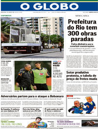 Capa do jornal O Globo 07/06/2018