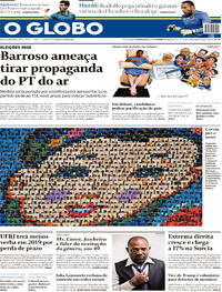 Capa do jornal O Globo 10/09/2018